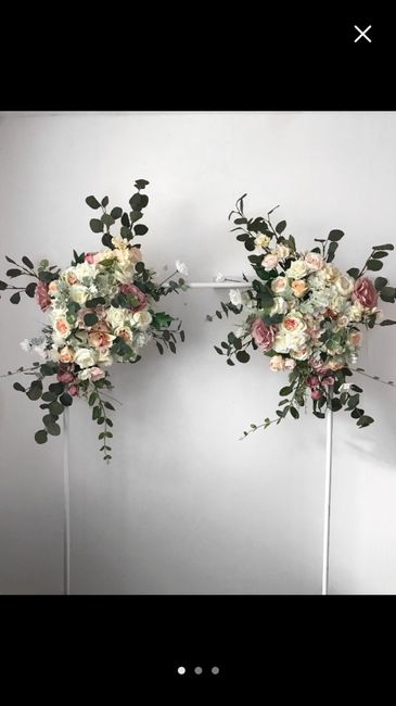 diy Wedding Arch w/ Artificial Flowers 2