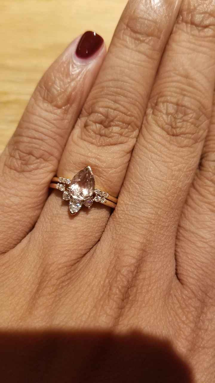 Pear/tear drop shaped rings - 1