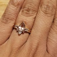 Pear/tear drop shaped rings - 1