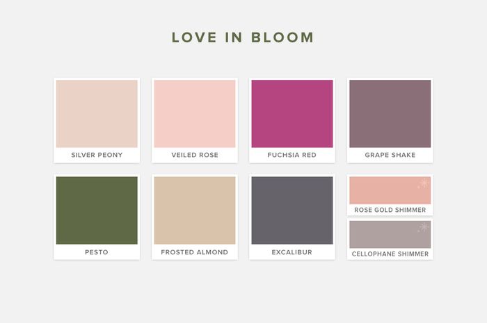WeddingWire & the Pantone Color Institute present... the top color palettes of 2019! 1