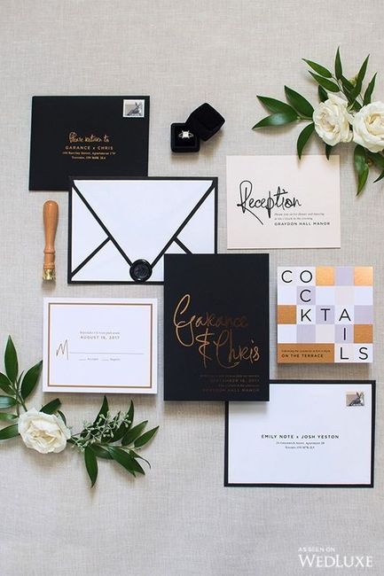 Favorite Black Wedding Invitations? 3