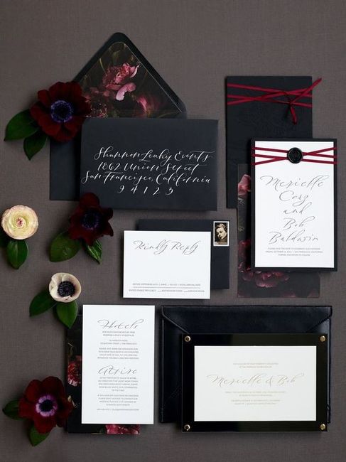 Favorite Black Wedding Invitations? 1