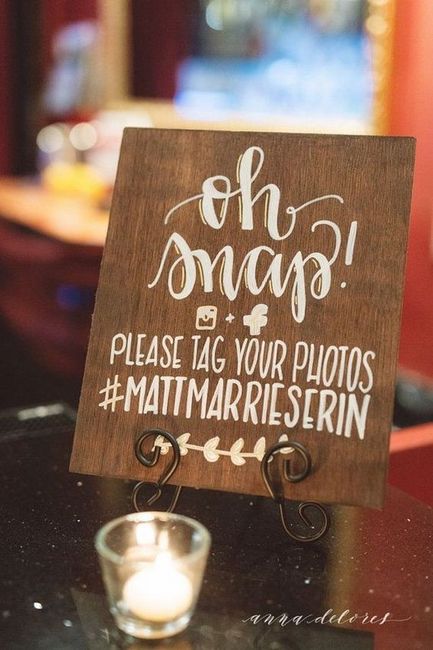 Wedding Hashtag - Yea or Nay? 1