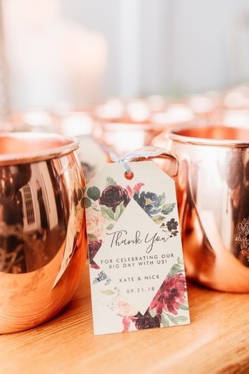 Copper Moscow Mule Mug Favors