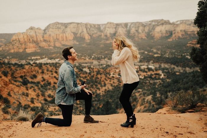 Was your proposal a total surprise? 💍 Or did you see it coming?? 1