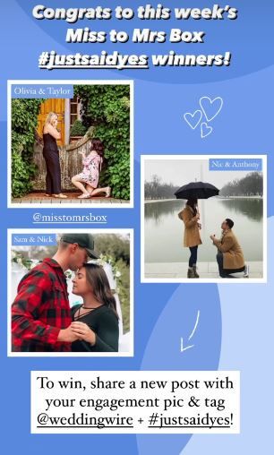 #JustSaidYes? 💍 Share for a chance to win prizes from Pack Up + Go and Miss to Mrs. Box! 5