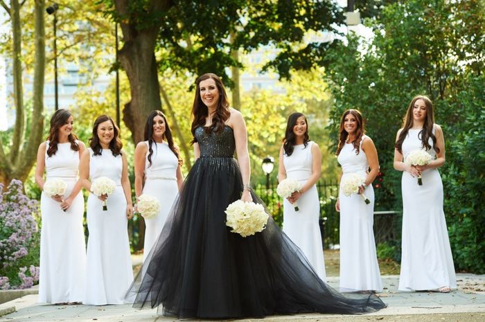 Bride In Black, what color should the Bridesmaids wear? 10