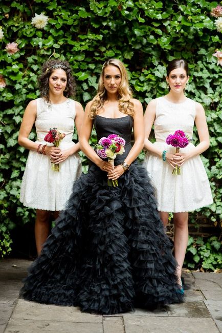 Bride In Black, what color should the Bridesmaids wear? 11