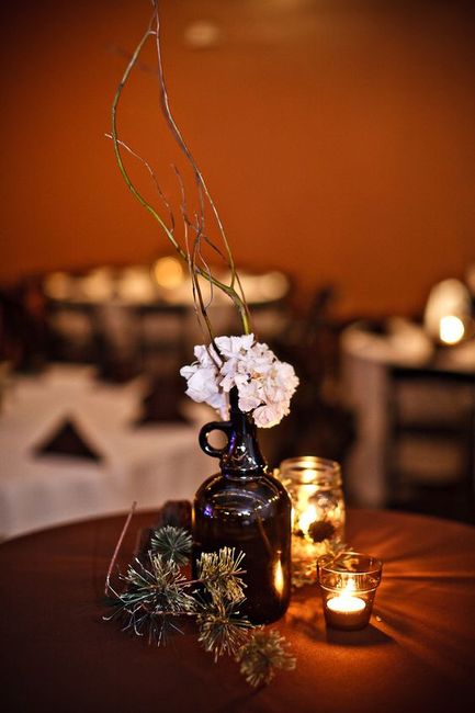 Growlers or lanterns or both centerpieces 8