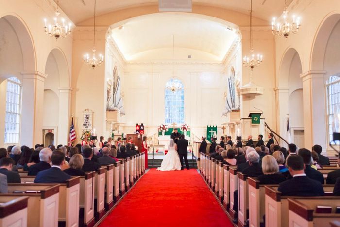 Church Wedding With Red Carpet 12