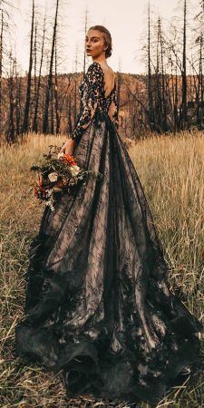 Show me dark lace over nude/ivory dress options 10