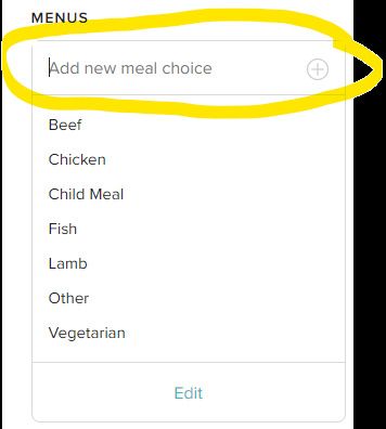 How do we change the menu options 1