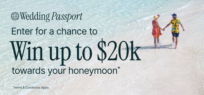 Enter for the chance to win up to $20k toward your honeymoon!! ✈️💰 1