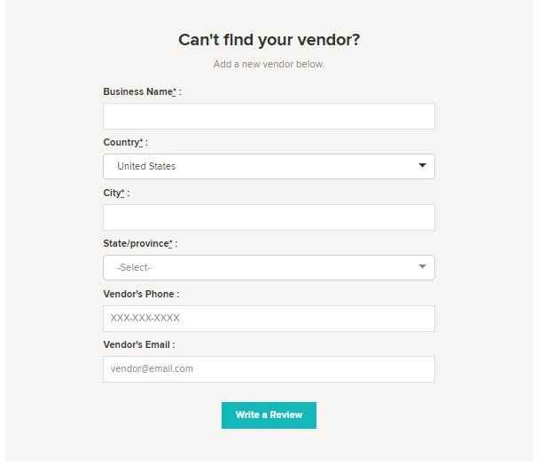 Add a Vendor
