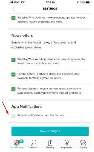 Manage Community Push Notifications