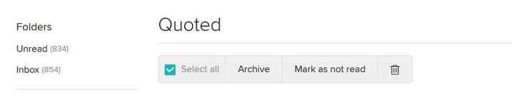 Select all to Archive or Delete