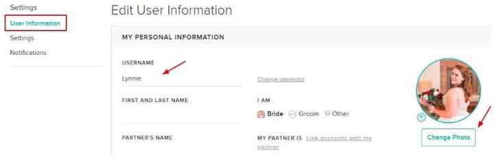 How to changer your username and profile photo