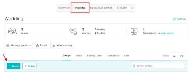 Guest List: Add Guests to Events