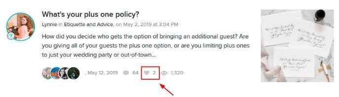 Number of Times a Discussion Has Been Saved