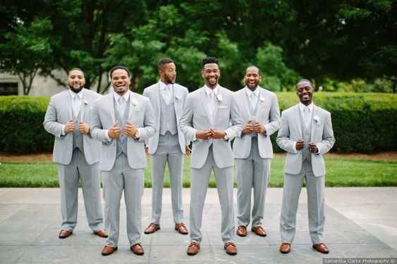 Mix and Match Groom and Groomsmen coat and pants for a modern