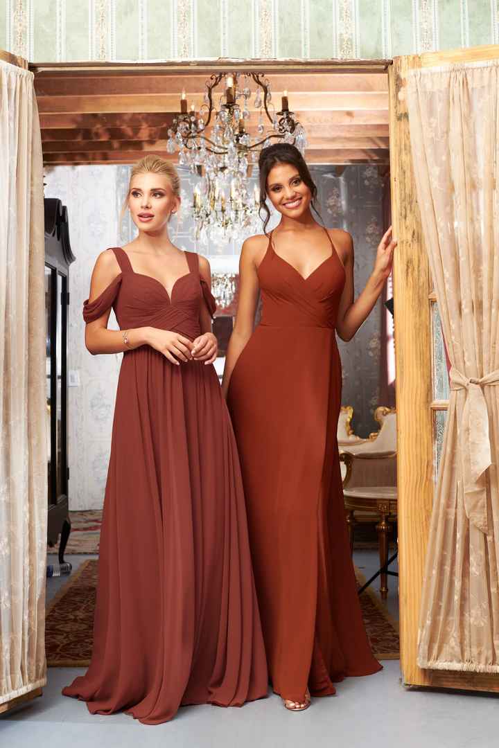 Azazie Paprika color help Weddings Wedding Attire Wedding Forums WeddingWire