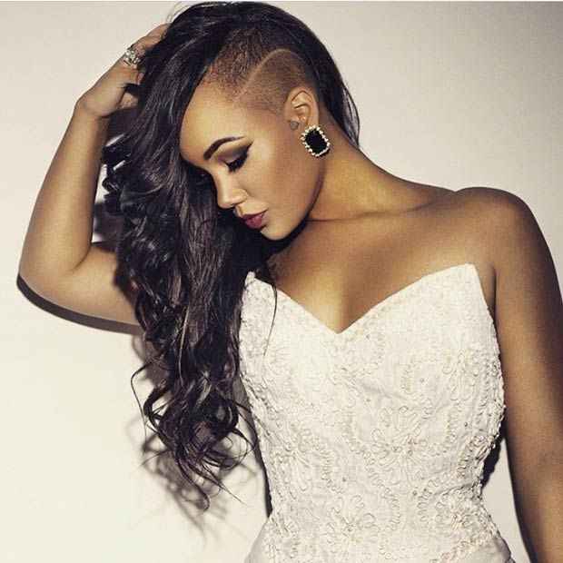 Bridal hairstyle for undercut? - 2