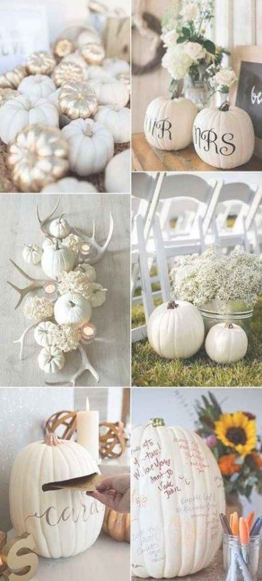 Fall classy pumpkin or White Ivory Theme - 3