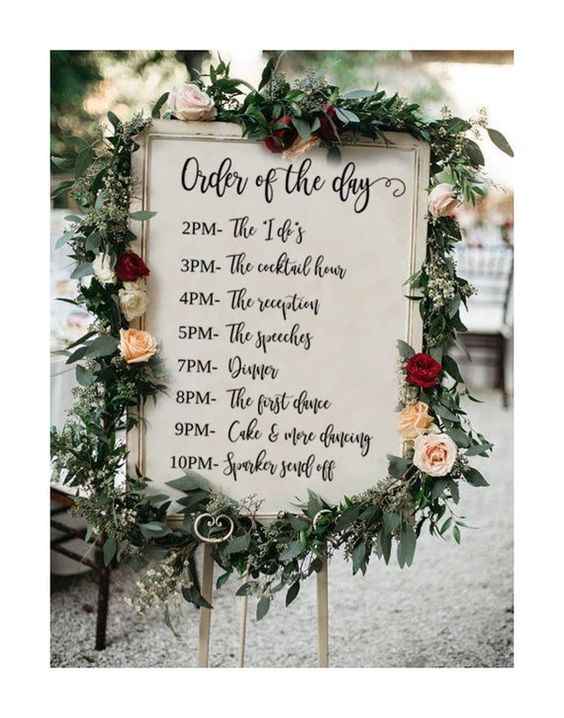 Wedding times - 5