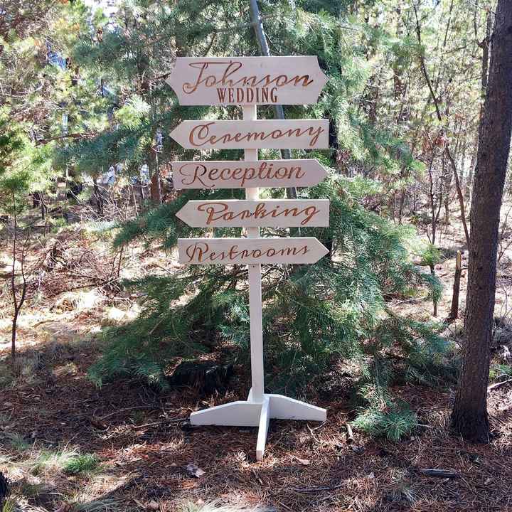 Ceremony Direction Sign - 1