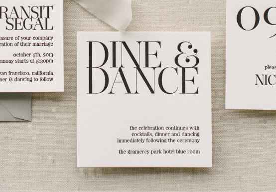 Reception Card Time Details - 2