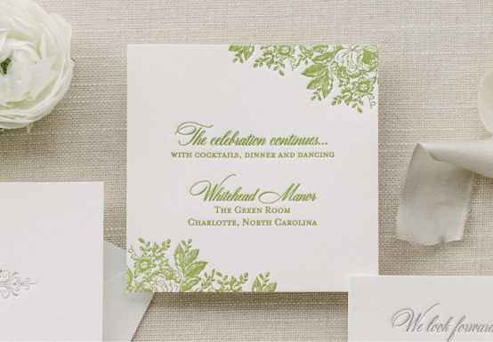 Reception Card Time Details - 3