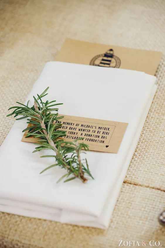 Donations in lieu of wedding favors idea