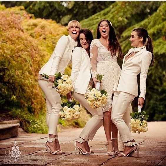 bridesmaid tuxedo suit