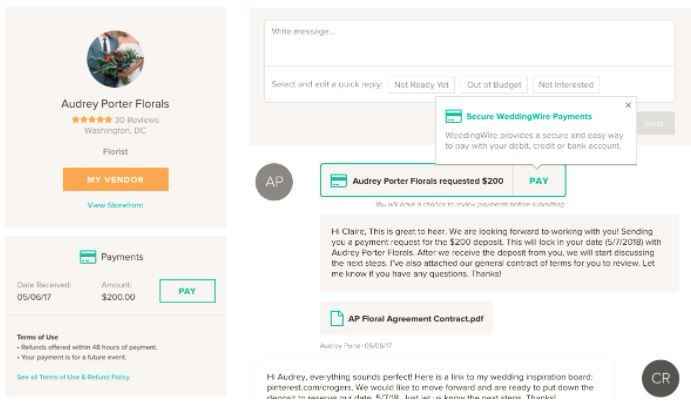 WeddingWire Payments