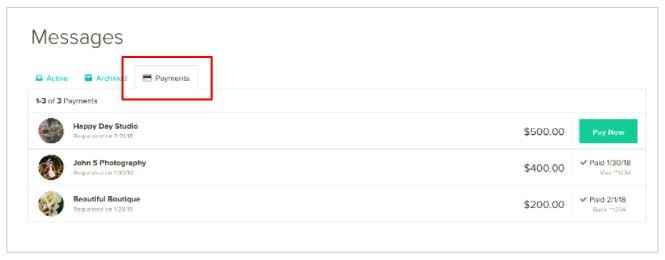 Record of Past Payments
