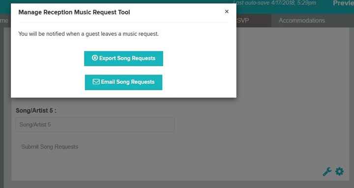 How to export song requests