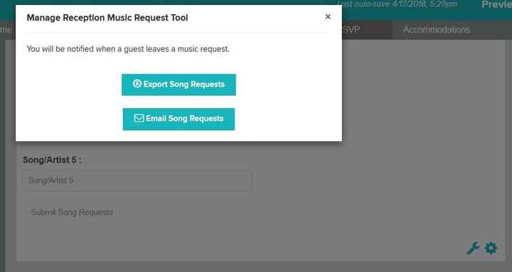 Export Song Requests