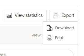 Export Guest List - Download or Print