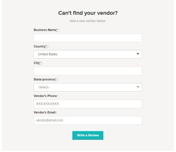 Are we able to manually add a vendor? 1