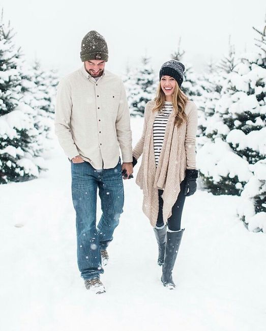 WeddingWire Winter Games: Snowy Engagement Pictures or Snowy Wedding Pics? 1
