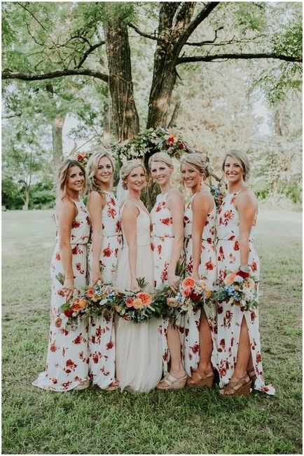 Bridesmaid dresses outlet floral print