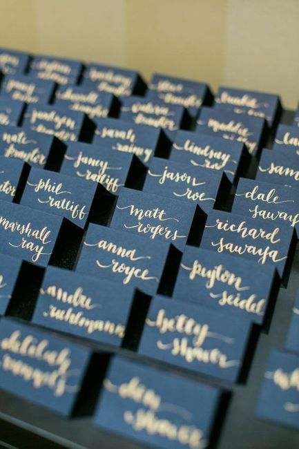 Place cards, escort cards, or seating chart? 2