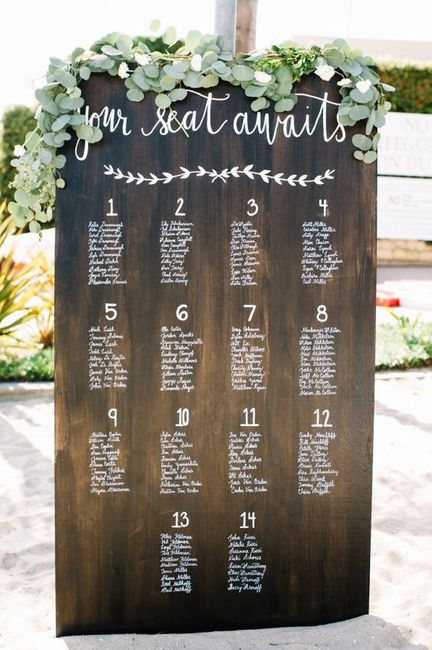 Place cards, escort cards, or seating chart? 3