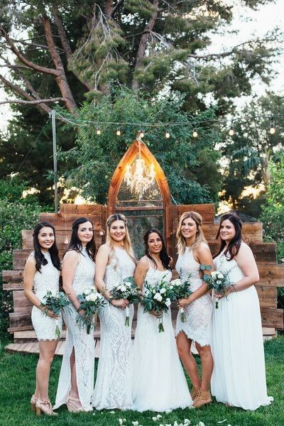 White or Colorful: Bridesmaids Dresses? 1