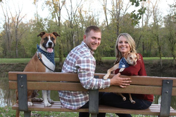 Engagement pics with our pup!!! - 2