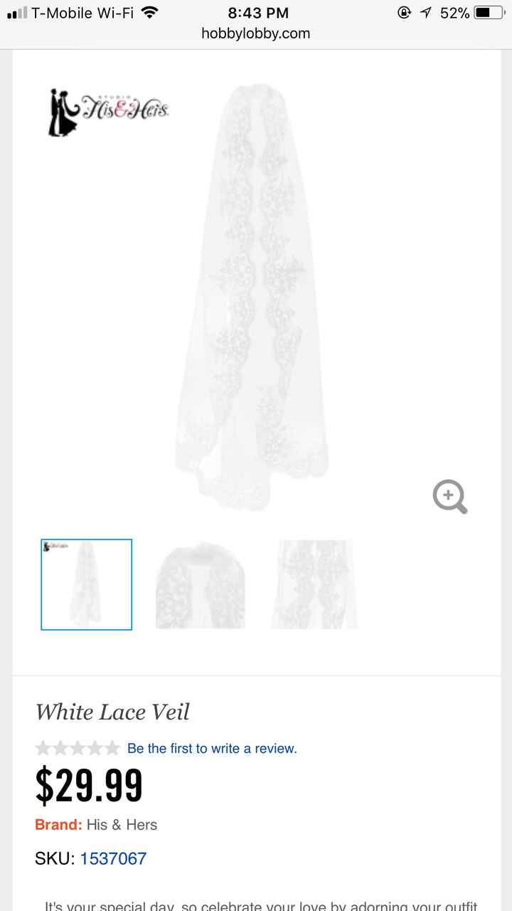 Cheaper veils?? - 2