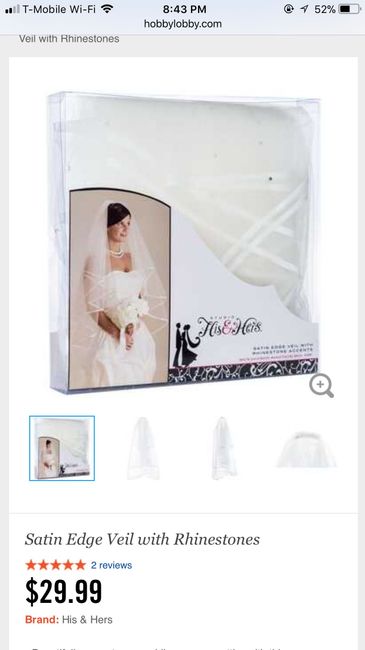 Cheaper veils?? 1