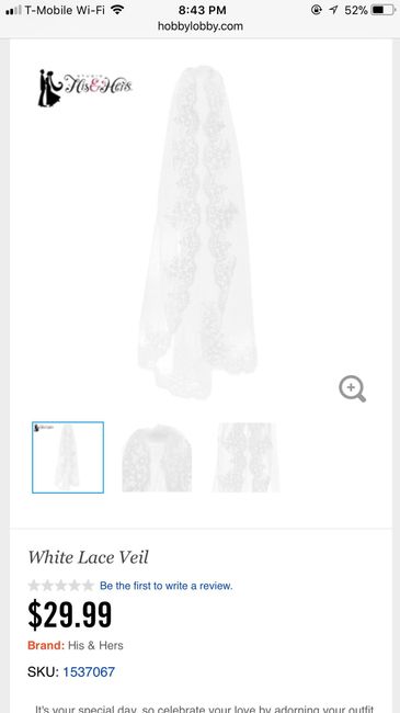 Cheaper veils?? 2
