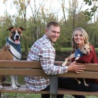 Engagement pics with our pup!!! - 2