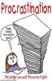 122 day countdown and nothing much done!